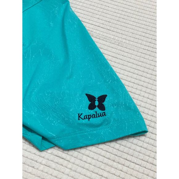 Nike Golf Polo Shirt Mens Size XL Hawaii Kapalua Golf Aqua Green Neck vent/Mesh - Picture 11 of 12